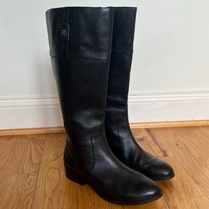 Ralph Lauren Black Leather Boots- Size 9.5